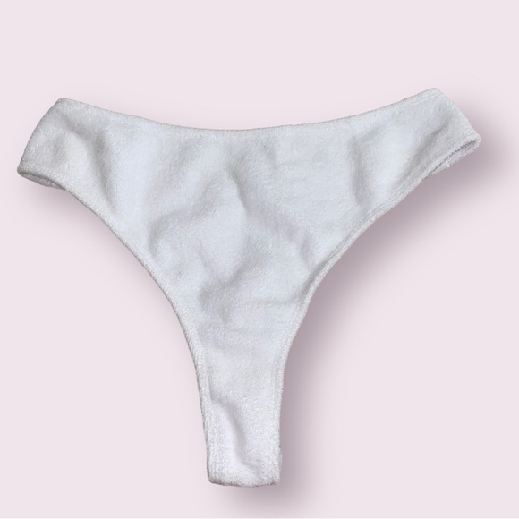SKIMS LIMITED EDITION Terry Toweling Thong - XL - Marble (white) - Super RARE! - Picture 4 of 7